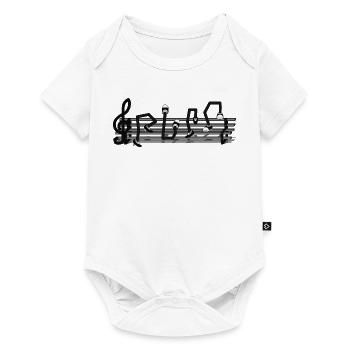 GIVE THE NOTE - Baby Premium short-sleeve bodysuit - white - Front