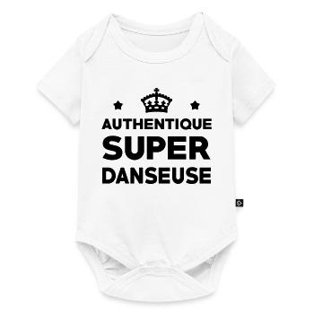Authentic super dancer - Baby Premium short-sleeve bodysuit - white - Front
