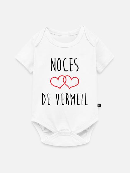Vermeil-Hochzeit 45 Jahre Ehe - Baby Premium Kurzarmbody - Weiß
