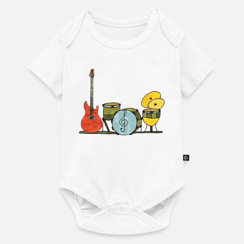 Instruments de musique - Body à manches courtes Premium Bébé - blanc