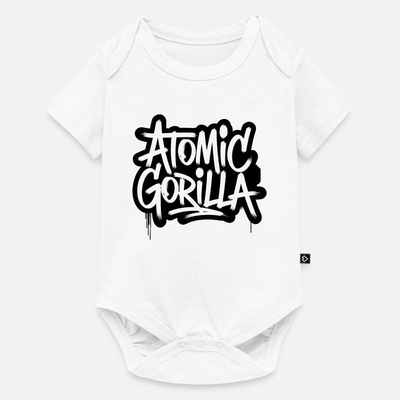 Atomar-Gorilla - Baby Premium Kurzarmbody - Weiß