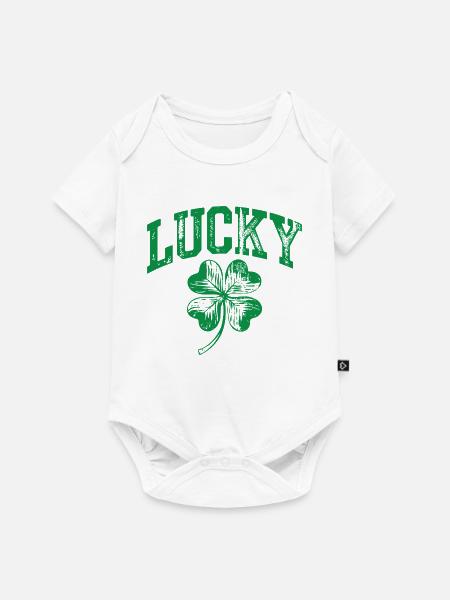 Lucky Shamrock Arch - Baby Premium Kurzarmbody - Weiß
