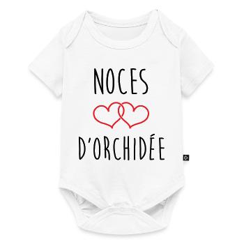 Orchid Wedding 55 years of marriage - Baby Premium short-sleeve bodysuit - white - Front
