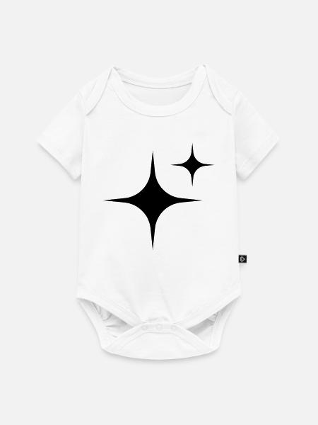 Stars - Baby Premium Kurzarmbody - Weiß