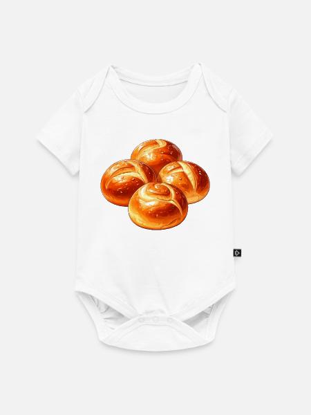 Brötchen - Baby Premium Kurzarmbody - Weiß