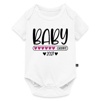 Baby 2027 loading - Baby Premium short-sleeve bodysuit - white - Front