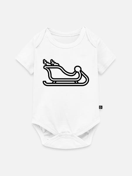 Santa's Schlitten - Baby Premium Kurzarmbody - Weiß