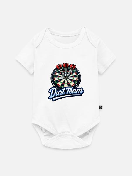 Dart Team Dartboard Power - Baby Premium Kurzarmbody - Weiß