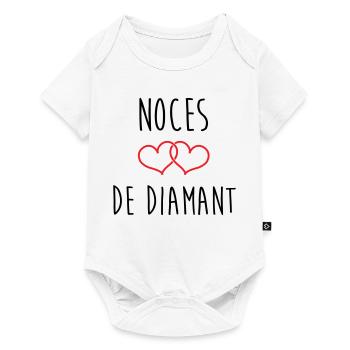 Wedding Anniversary - Diamond Wedding (60 years) - Baby Premium short-sleeve bodysuit - white - Front