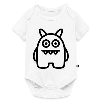 monstre - Body à manches courtes Premium Bébé - blanc - Devant
