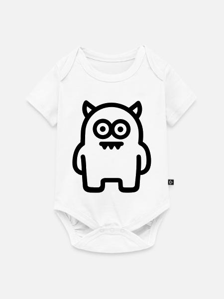 Ungeheuer - Baby Premium Kurzarmbody - Weiß