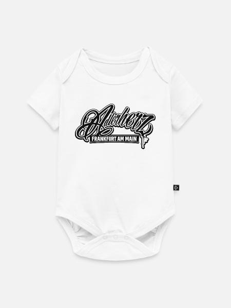 Adlerherz_FFM Front - Baby Premium Kurzarmbody - Weiß