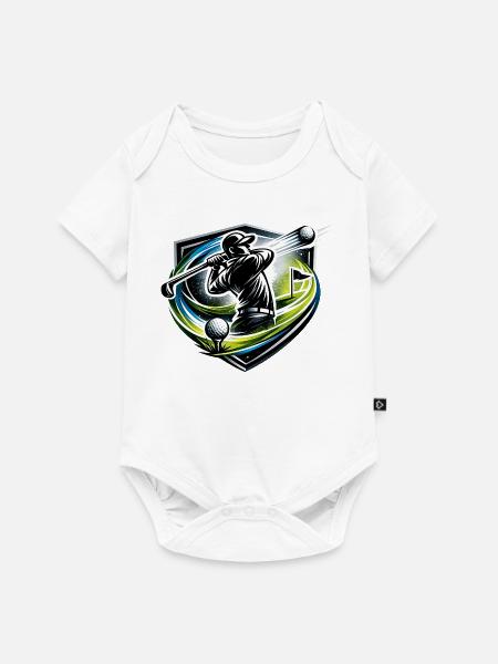 Golfschlag Shield Dynamik - Baby Premium Kurzarmbody - Weiß
