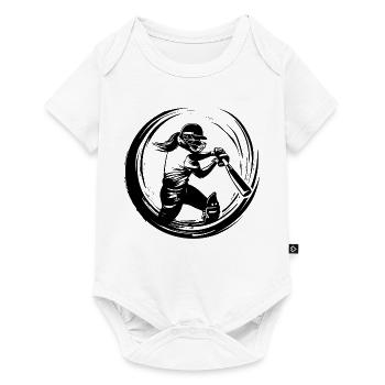 Cricket Woman Silhouette - Baby Premium short-sleeve bodysuit - white - Front