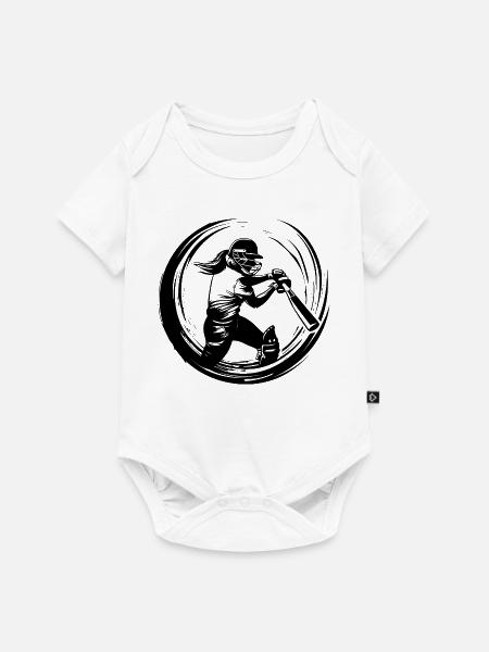 Cricket Frau Silhouette - Baby Premium Kurzarmbody - Weiß