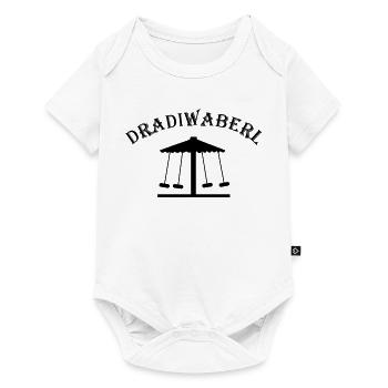 Dradiwaberl – Austrian dialect carousel - Baby Premium short-sleeve bodysuit - white - Front