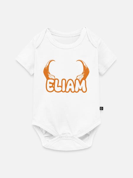 Teufel Eliam - Baby Premium Kurzarmbody - Weiß