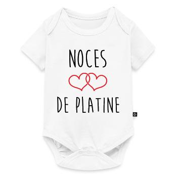 Platinum Wedding 70 Years - Baby Premium short-sleeve bodysuit - white - Front