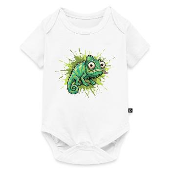 Chameleon Graffiti Splash - Baby Premium short-sleeve bodysuit - white - Front