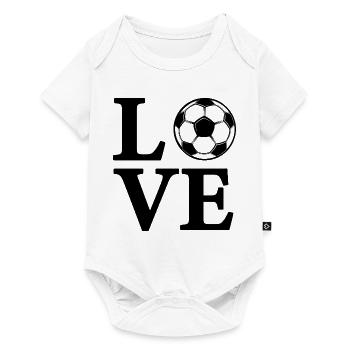 Love soccer - Baby Premium short-sleeve bodysuit - white - Front
