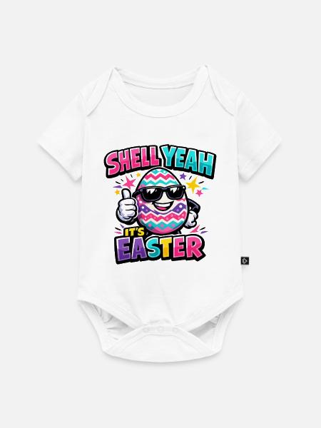 Hell Yeah It's Easter - Baby Premium Kurzarmbody - Weiß