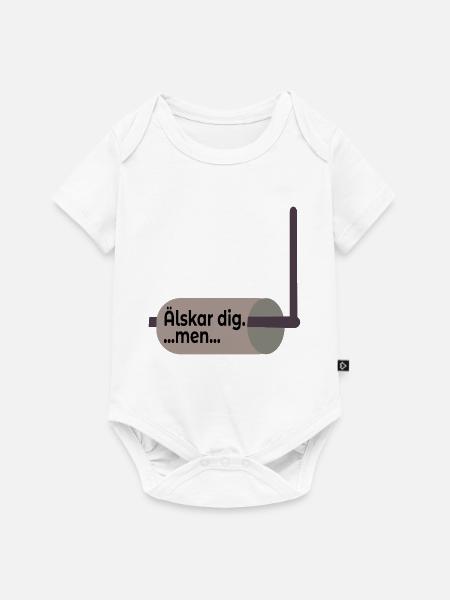 Beziehung zum Toilettenpapierhalter - Baby Premium Kurzarmbody - Weiß
