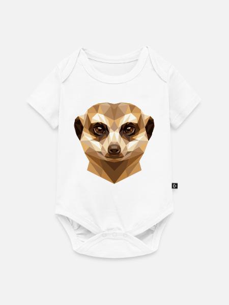 Erdmännchen Meerkat Süßes Surikate Mangusten - Baby Premium Kurzarmbody - Weiß
