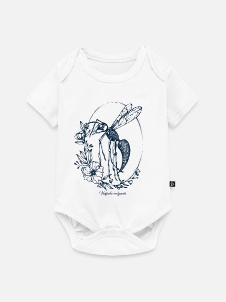 Hornisse Tattoo Style - Baby Premium Kurzarmbody - Weiß
