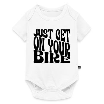 JUST YOUR BIKE - Baby Premium Kurzarmbody - Weiß - Vorne