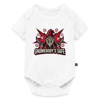 Evil Gnome, Dark Gnome, Goth Gnome, Funny Gnome - Baby Premium short-sleeve bodysuit - white - Front