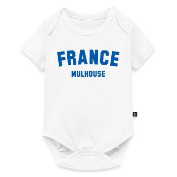 Mulhouse, France, France - Baby Premium short-sleeve bodysuit - white - Front