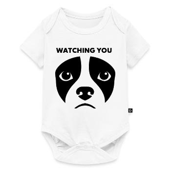 Dog View te regardant dire - Body à manches courtes Premium Bébé - blanc - Devant