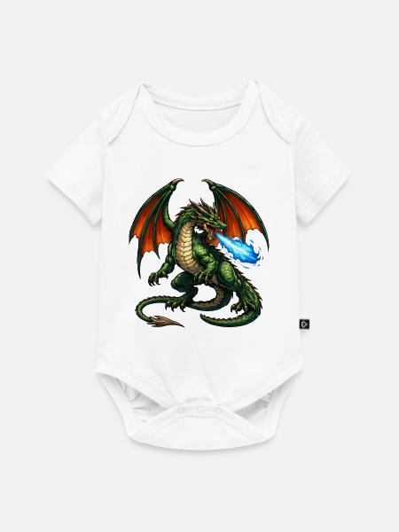 Feuerdrache: Flammensturm - Baby Premium Kurzarmbody - Weiß