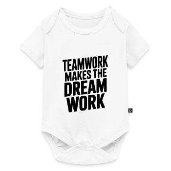 Teamwork Makes the Dream Work - Baby Premium short-sleeve bodysuit - white - Front