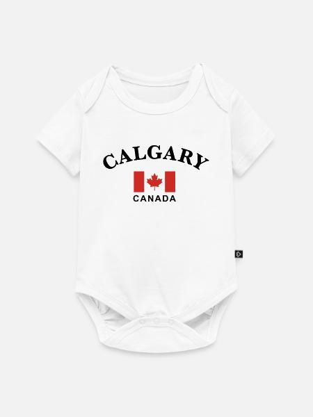 Calgary, Kanada - Baby Premium Kurzarmbody - Weiß