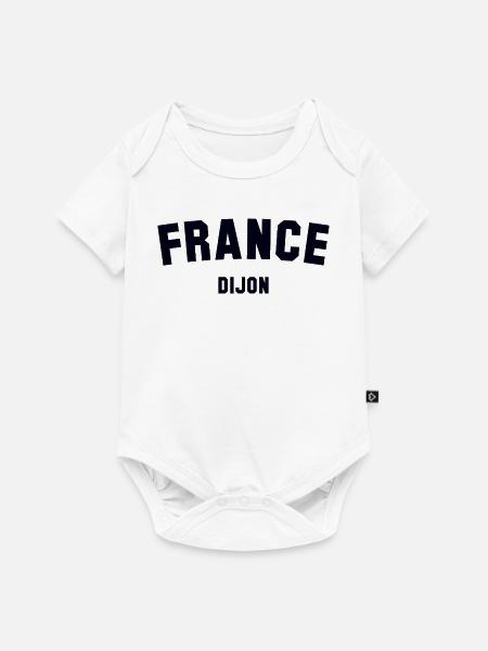 Dijon France  - Baby Premium Kurzarmbody - Weiß