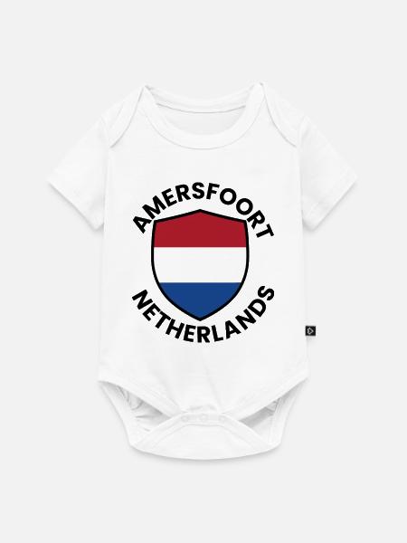 Amersfoort Shield, Niederlande - Baby Premium Kurzarmbody - Weiß