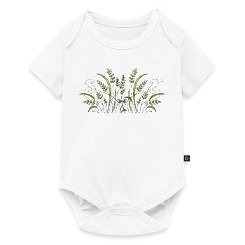 Blumen - Baby Premium Kurzarmbody - Weiß - Vorne
