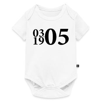 1905 Gründungsjahr DSC Bielefeld - Baby Premium Kurzarmbody - Weiß - Vorne
