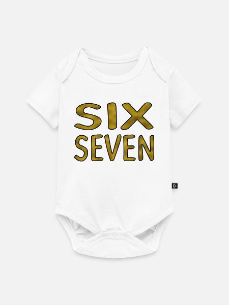 Six Seven Gold - Baby Premium Kurzarmbody - Weiß