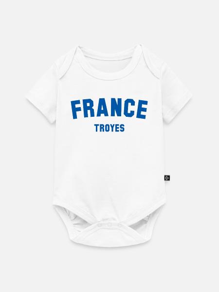 Troyes France - Baby Premium Kurzarmbody - Weiß