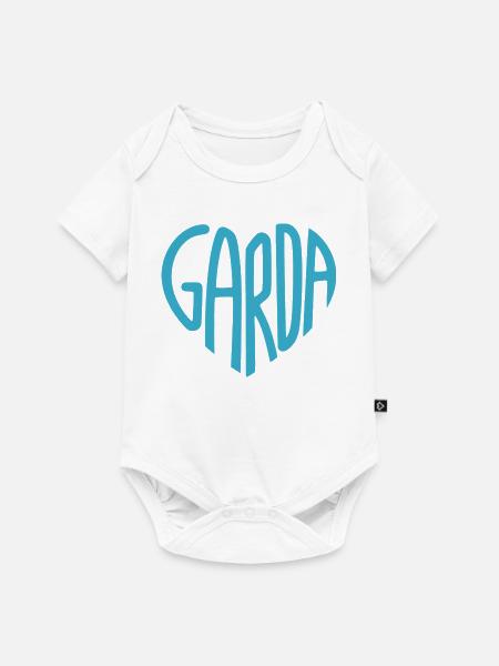 Garda Blau Signatur-Typo - Baby Premium Kurzarmbody - Weiß