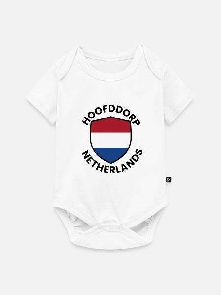Niederländische Schildflagge - Baby Premium Kurzarmbody - Weiß