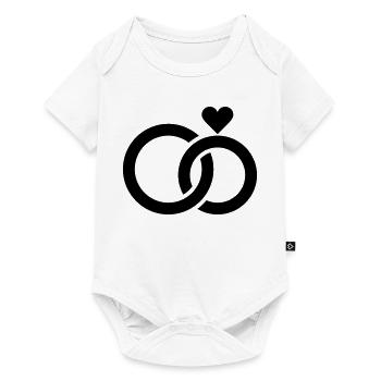 Hochzeit, Verlobung, Hochzeitsfeier - Baby Premium Kurzarmbody - Weiß - Vorne