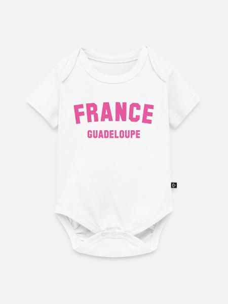 Guadeloupe France - Baby Premium Kurzarmbody - Weiß