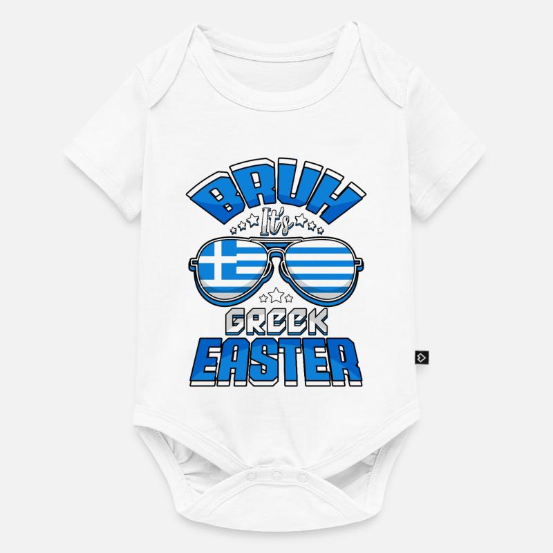 Orthodox Easter Bruh It Is Greek Easter - Baby Premium short-sleeve bodysuit - white