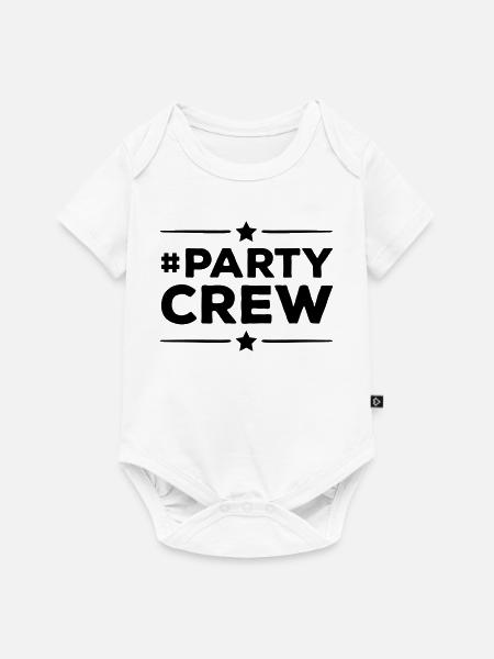 Party Crew - Baby Premium Kurzarmbody - Weiß