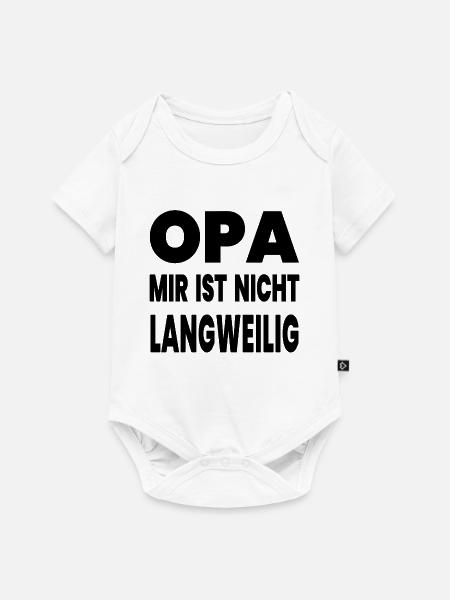 Opa - Baby Premium Kurzarmbody - Weiß