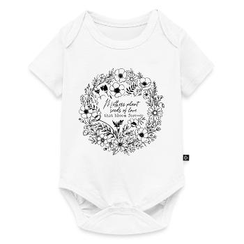 Mothers Plant Seeds Of Love That Bloom Forever  - Baby Premium short-sleeve bodysuit - white - Front