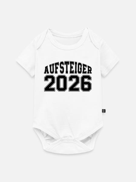Aufsteiger 2026 - Baby Premium Kurzarmbody - Weiß